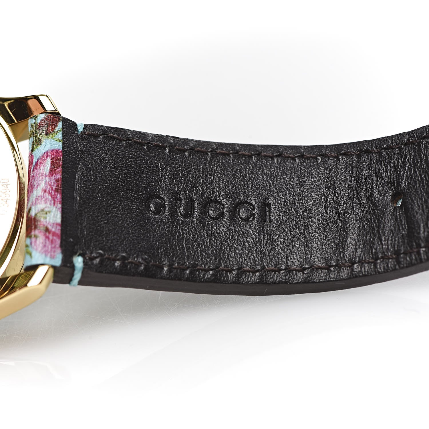 Gucci Stainless Steel Calfskin 38mm G-Timeless Floral Quartz Watch Blue 8 of 8