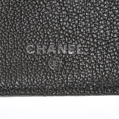 Chanel Metallic Calfskin Diamond Stitched Flap Wallet Gold 6 of 8