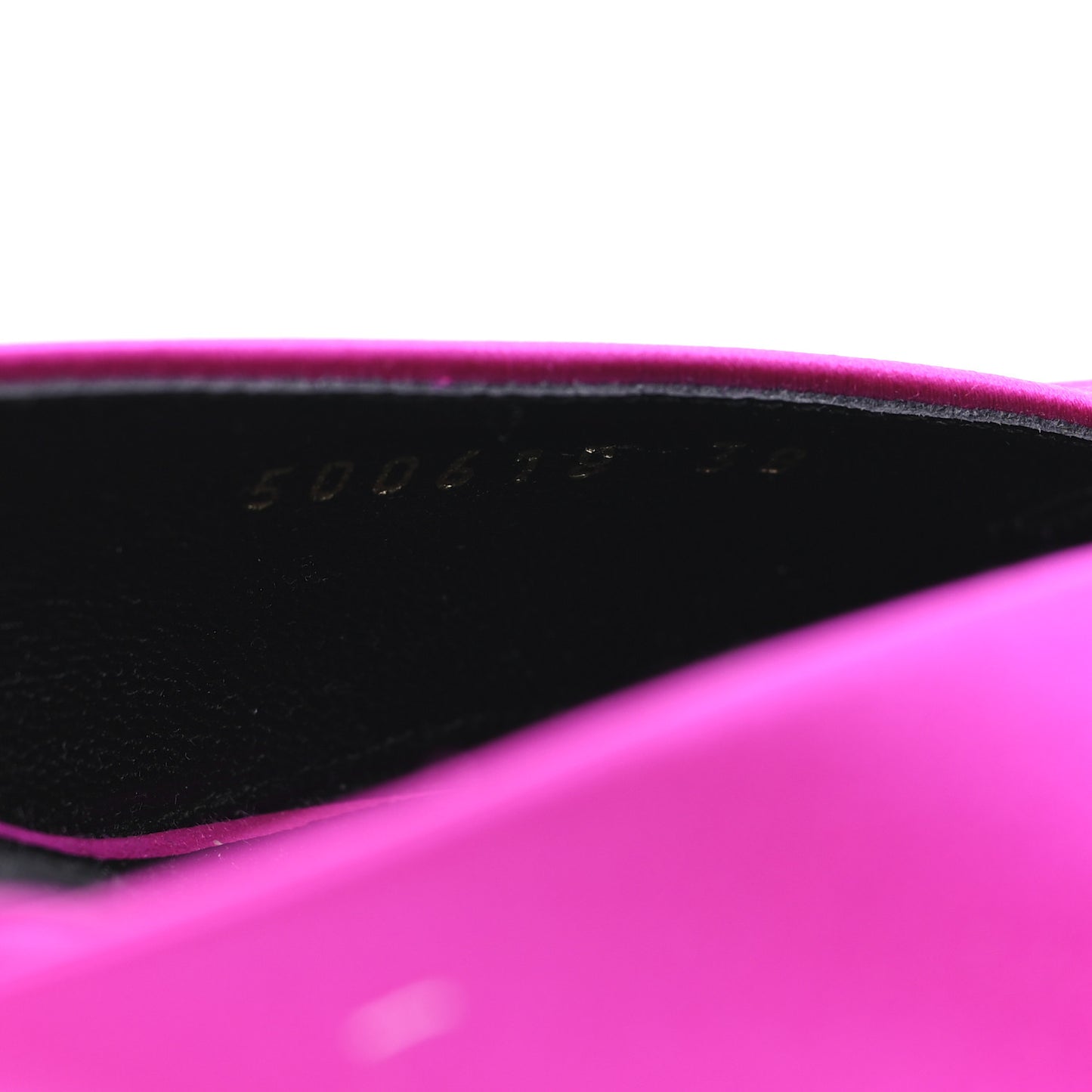 Satin Pointed Toe Knife Slingback 40mm Mules 38 Rose Fuchsia