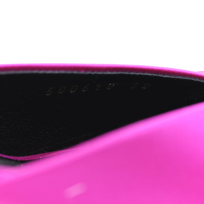 Balenciaga Satin Pointed Toe Knife Slingback 40mm Mules 38 Rose Fuchsia 7 of 9