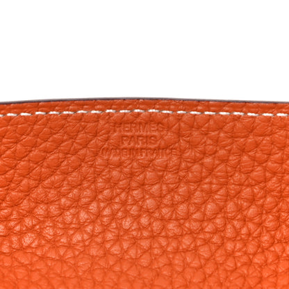 Hermes Taurillon Clemence Mises et Relances Change Tray Potiron 8 of 10