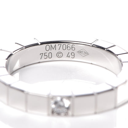 Cartier 18K White Gold Diamond Lanieres Ring 49 4.75 4 of 4