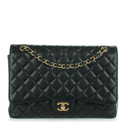 Chanel Caviar Quilted Maxi Single Flap Black 1 of 8