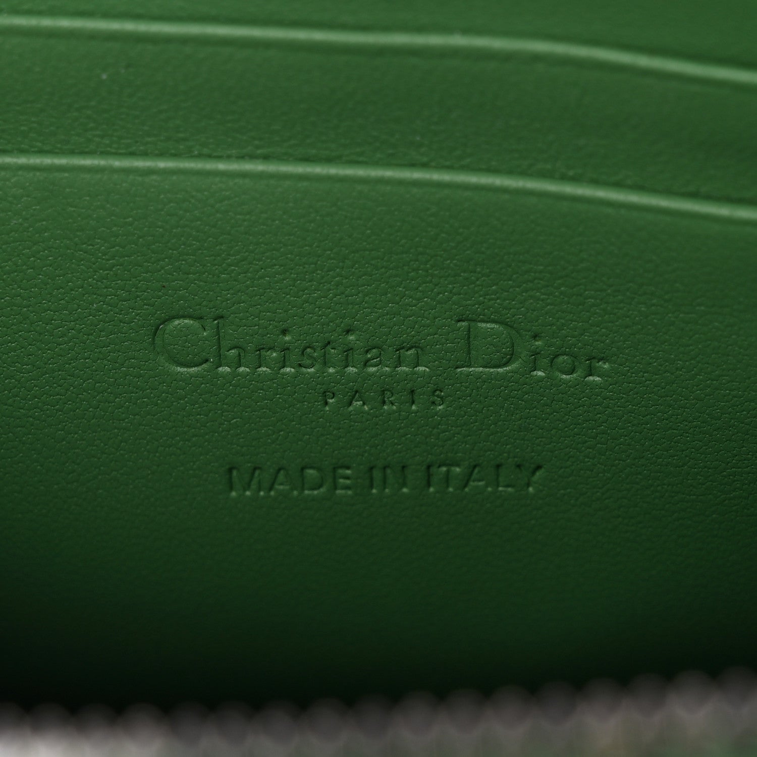 Christian Dior Lambskin Cannage Lady Dior Phone Holder Green 6 of 10