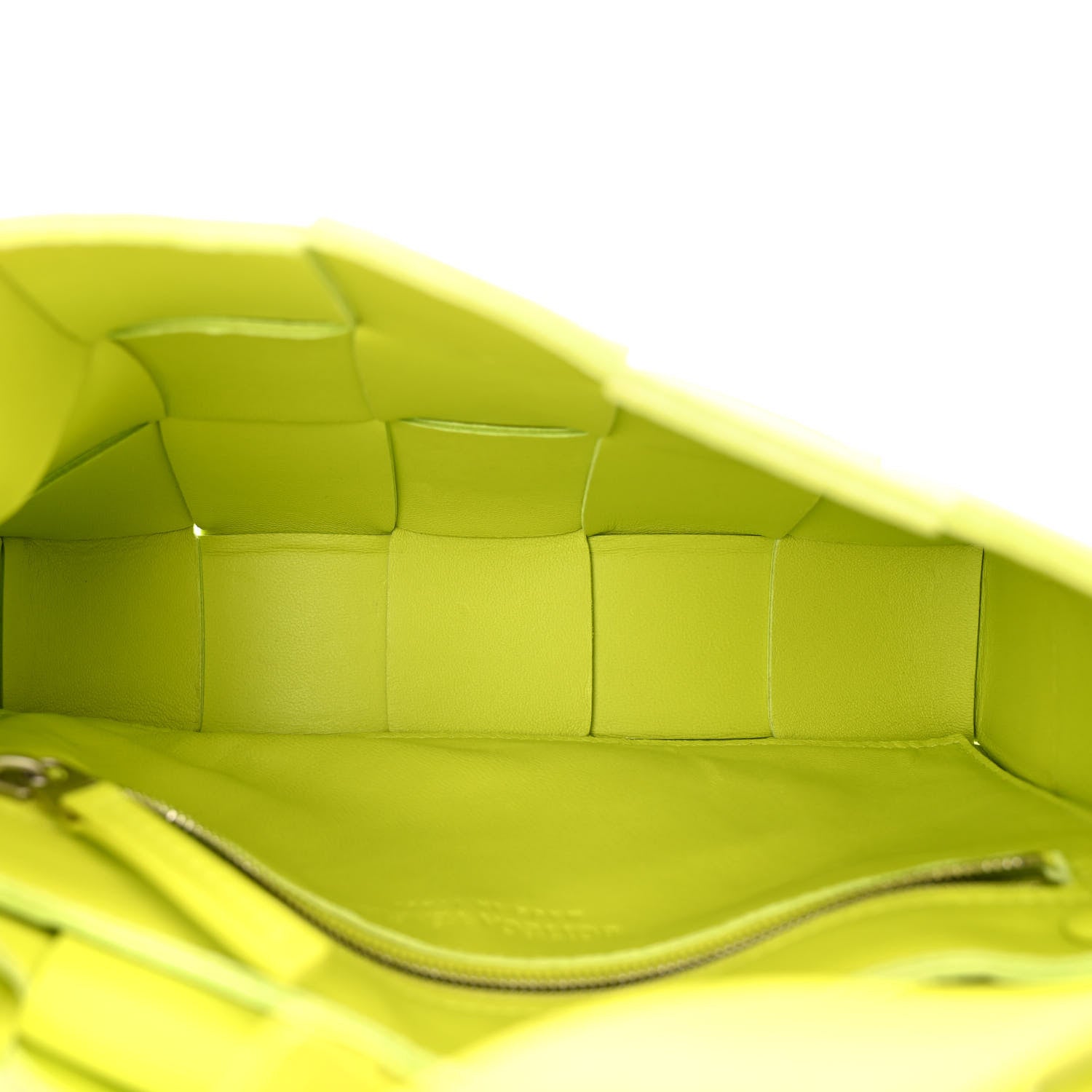 Bottega Veneta Lambskin Maxi Intrecciato Cassette Crossbody Bag Acid Kiwi 5 of 11