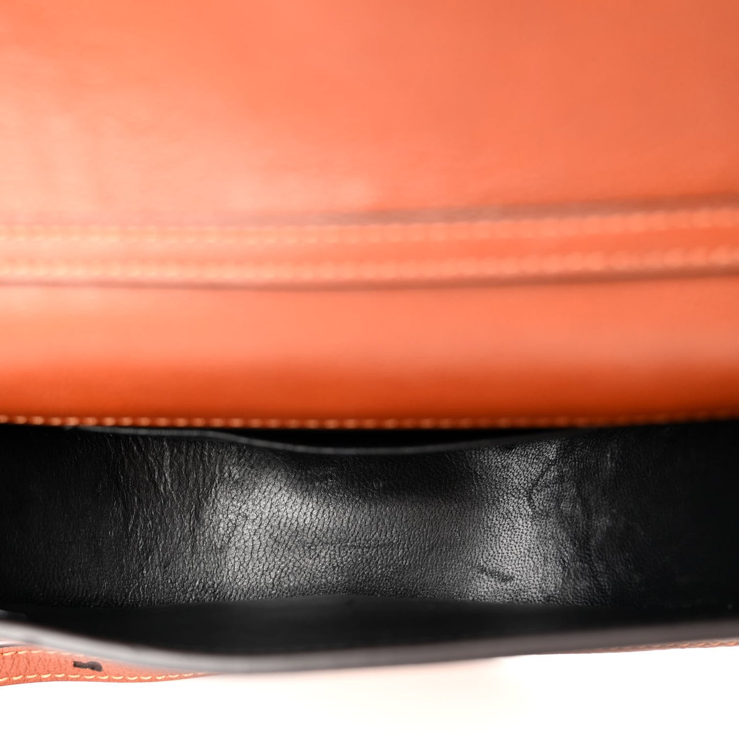 Calfskin Small Nile Bracelet Minaudiere Bag Caramel