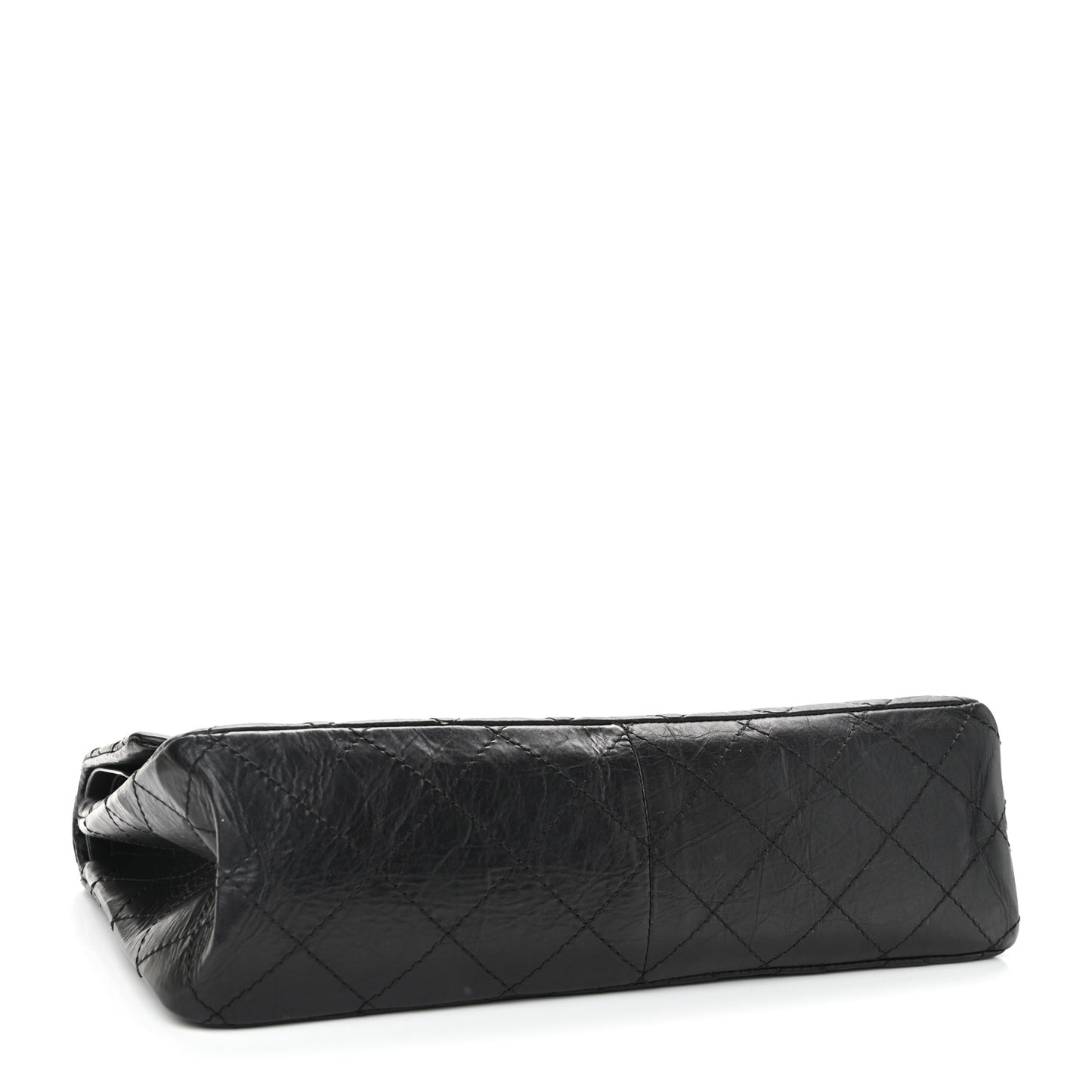 Aged Calfskin Quilted 2.55 Reissue 227 Flap Black