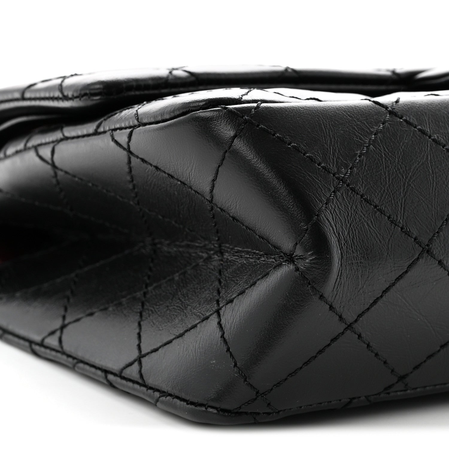 Chanel Aged Calfskin Quilted 2.55 Reissue 225 Flap Black 9 of 11