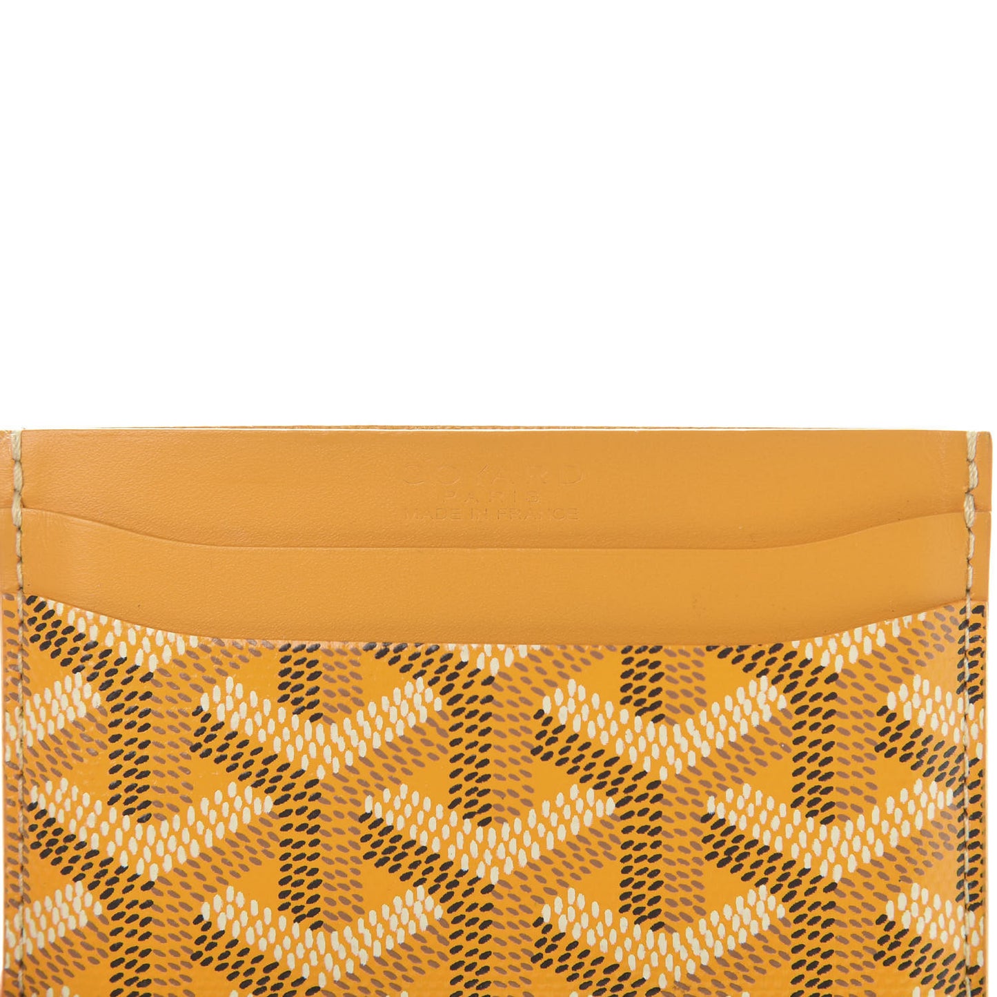 Goyardine Saint Sulpice Card Holder Yellow