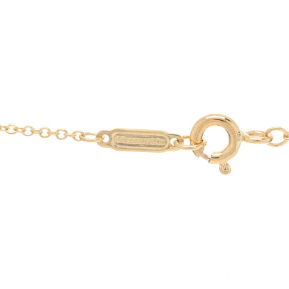 Tiffany Platinum 18K Yellow Gold Diamond Schlumberger Lynn Pendant Necklace 4 of 5