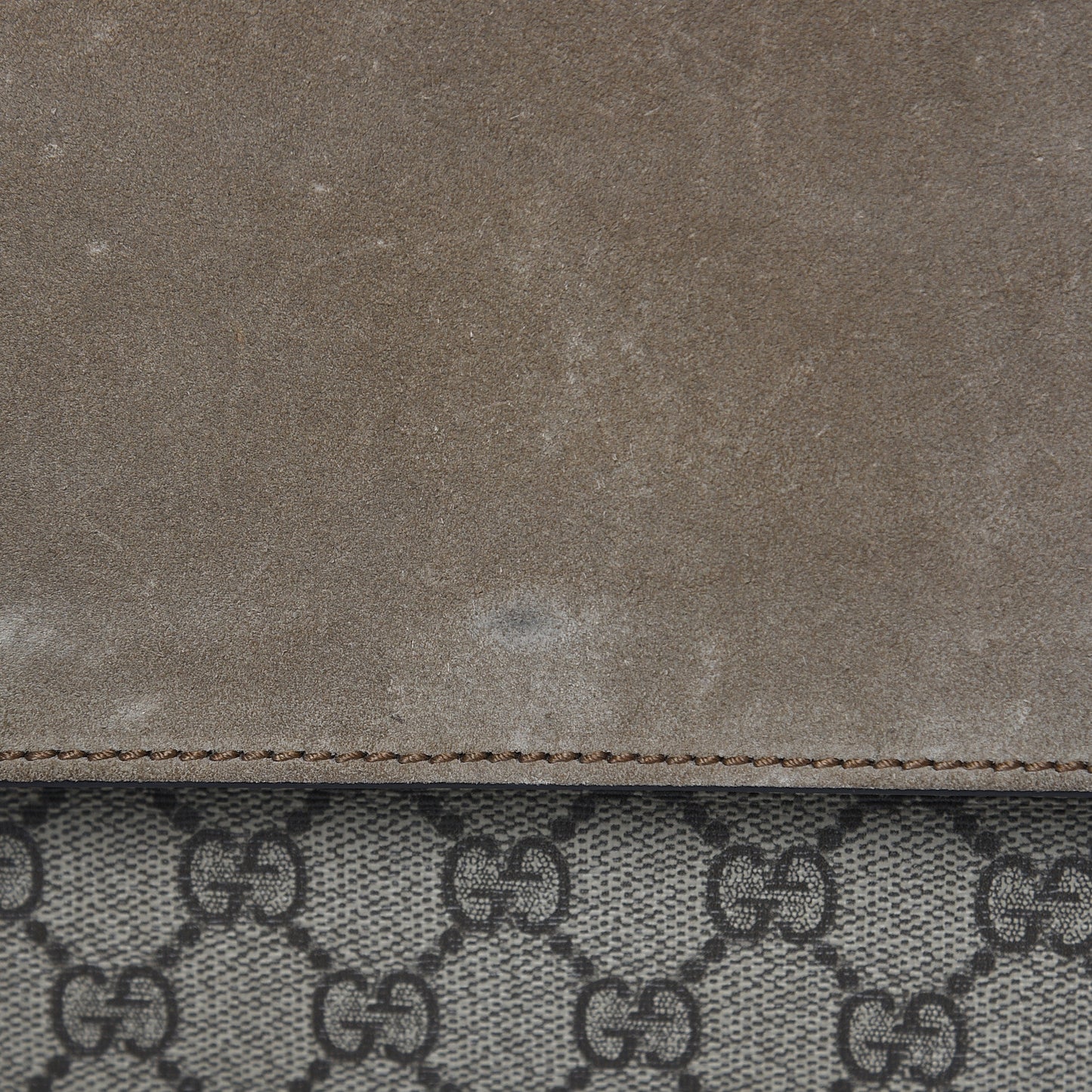 GG Supreme Monogram Medium Dionysus Shoulder Bag Taupe