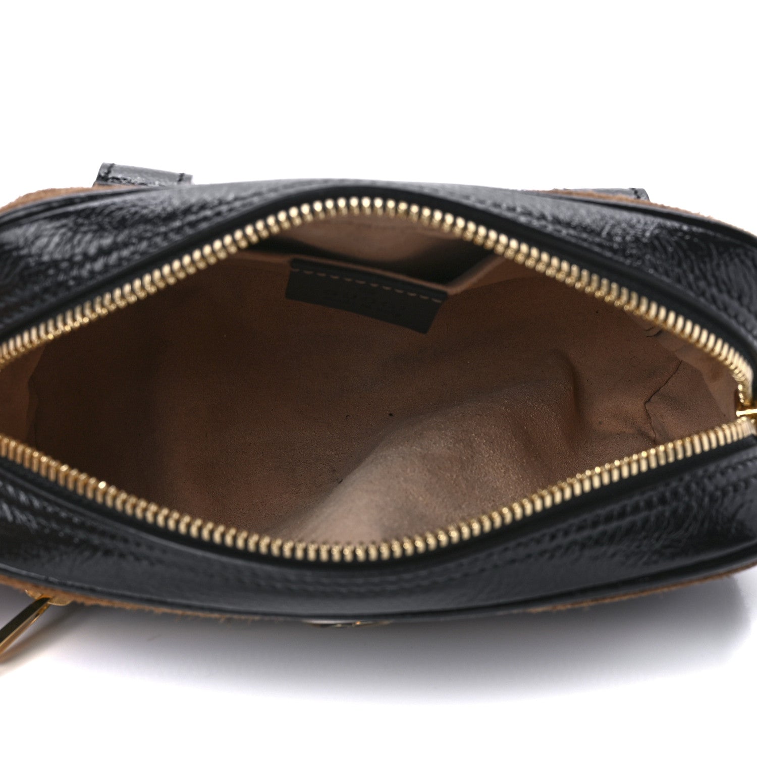 Gucci Suede Small Ophidia Belt Bag 85 34 Brown 6 of 10