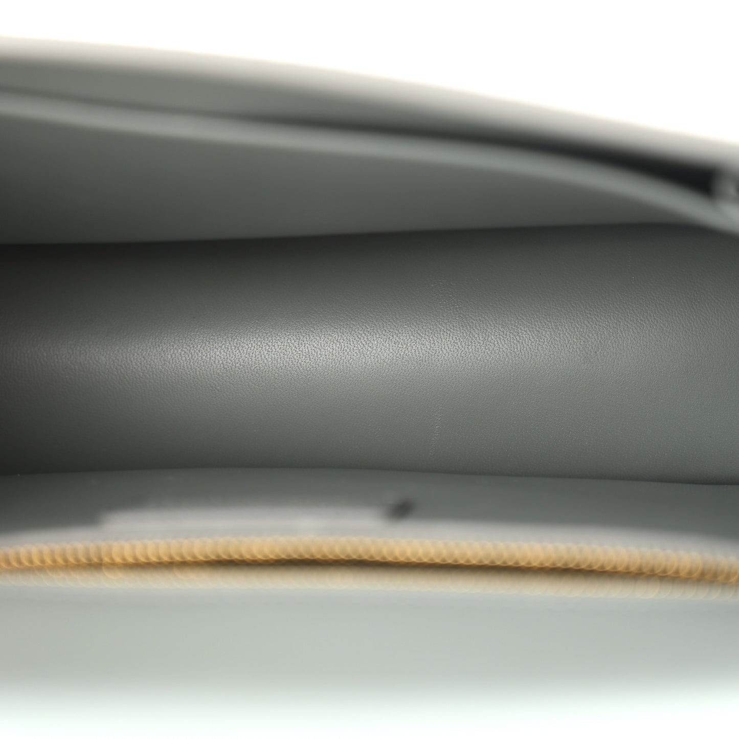 Ultra Matte Grained Calfskin 30 Montaigne Flap Bag Grey