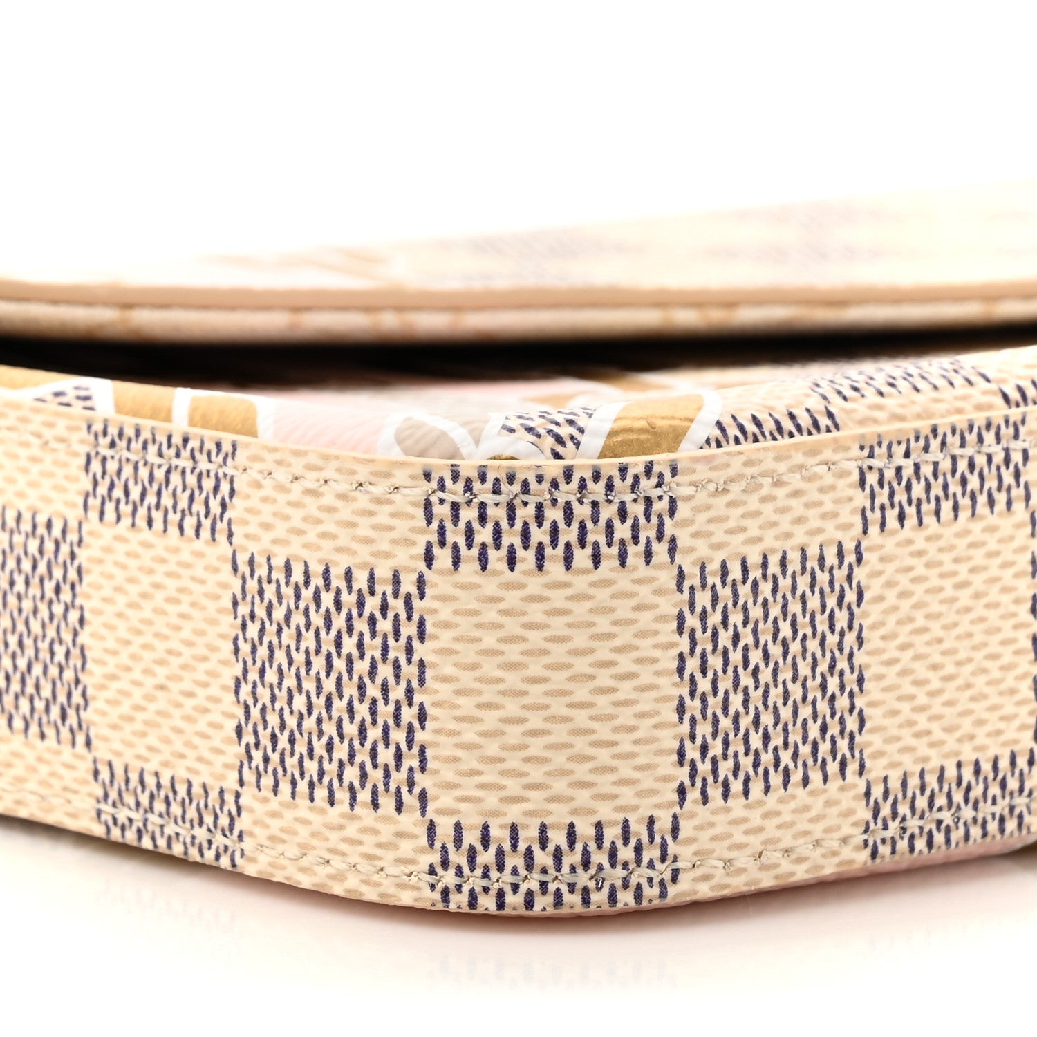 Louis Vuitton Damier Azur Nautical Pochette Felicie Chain Wallet