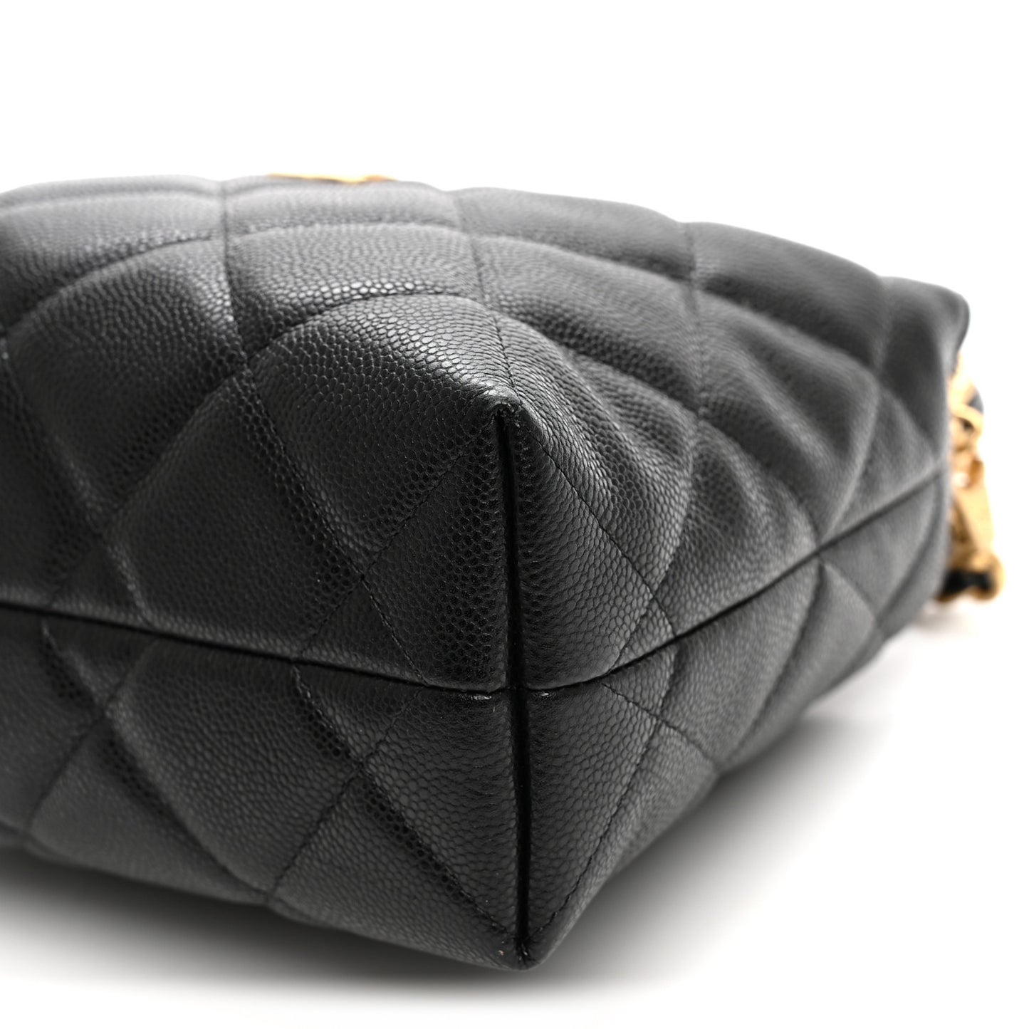 Caviar Quilted Chanel Way Clutch With Chain Black