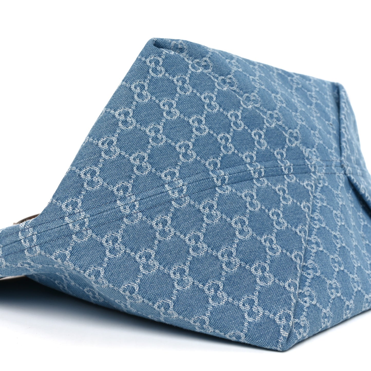 New Denim GG Monogram Calfskin Large Totissima Tote Light Blue