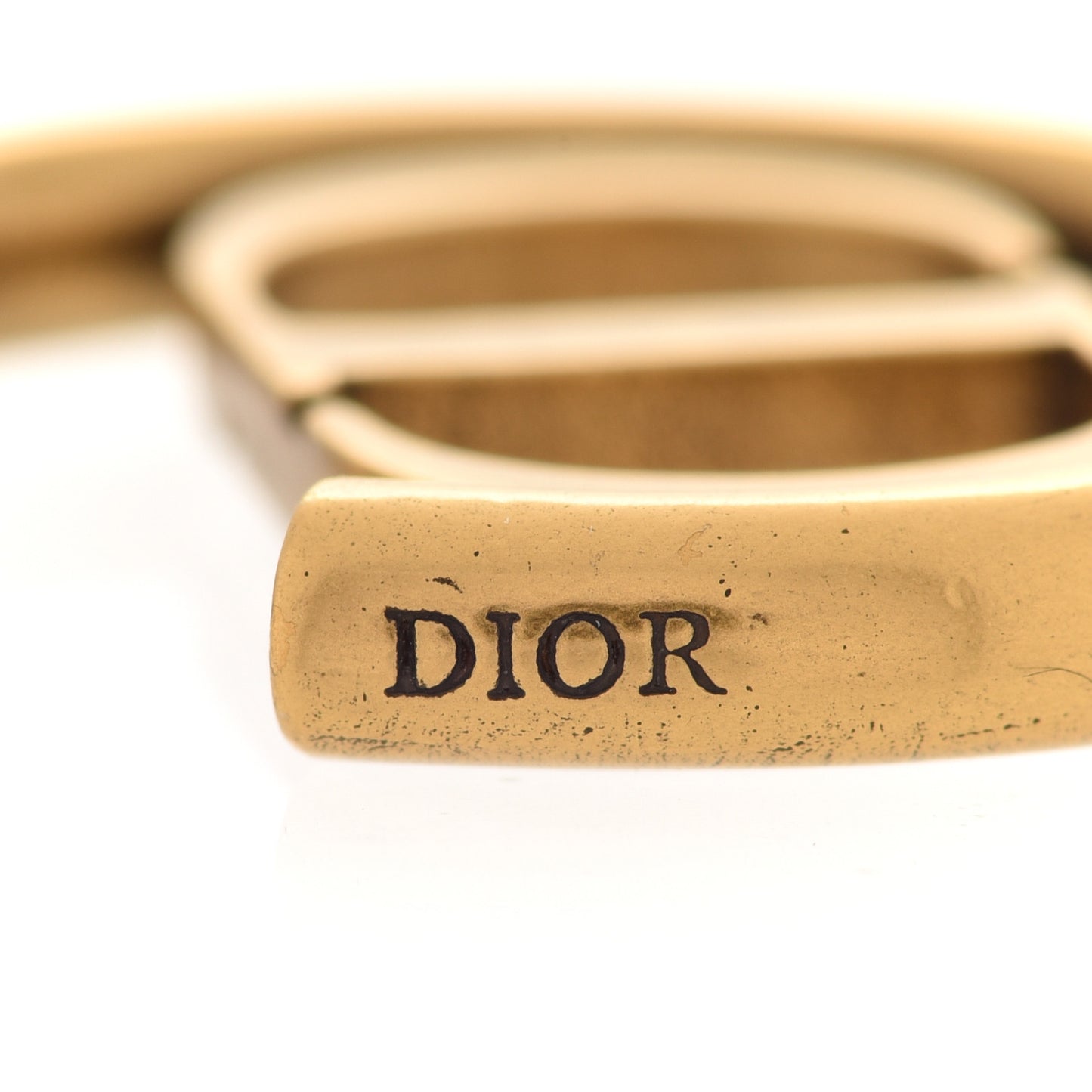 Metal 30 Montaigne Hoop Earrings Aged Gold