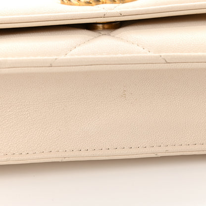 Chanel Lambskin Quilted Chanel 19 Wallet On Chain WOC Light Beige 13 of 15