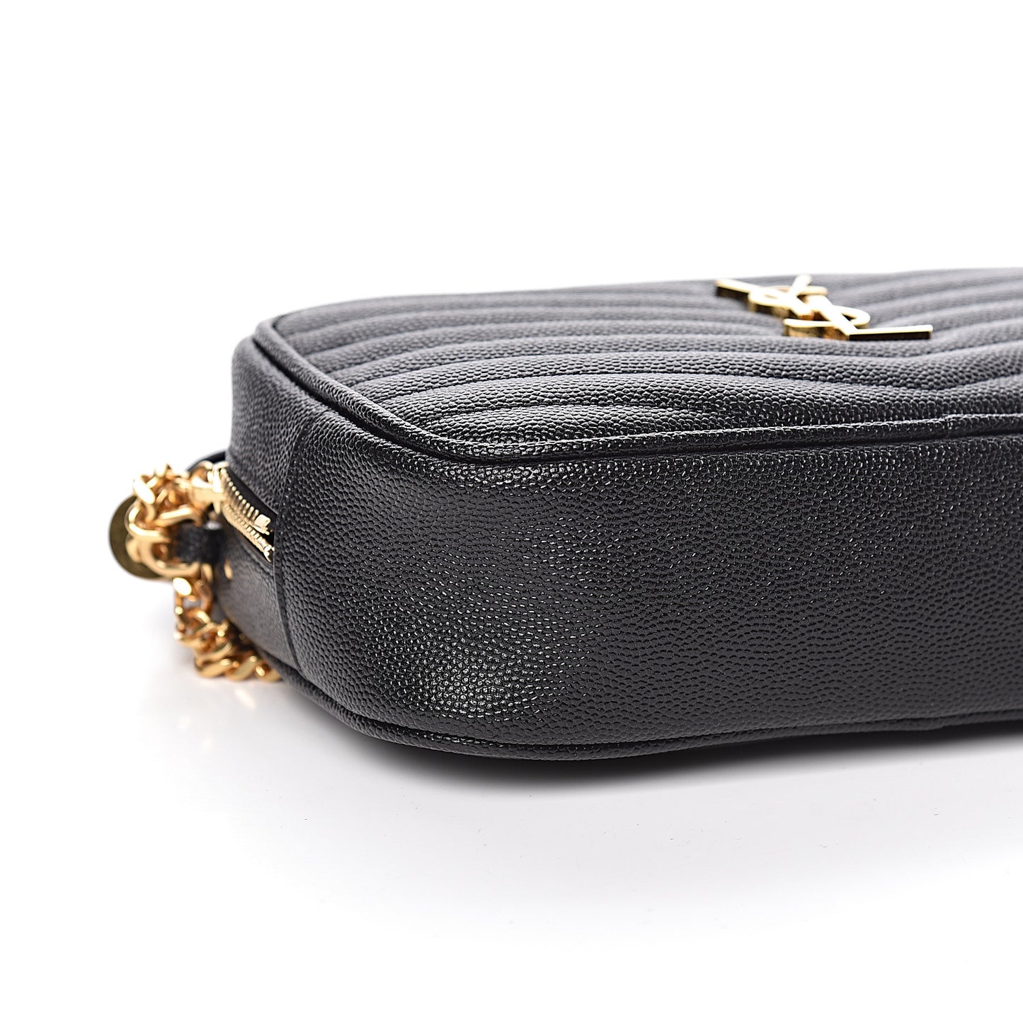 Grain De Poudre Matelasse Monogram Mini Lou Camera Bag Black