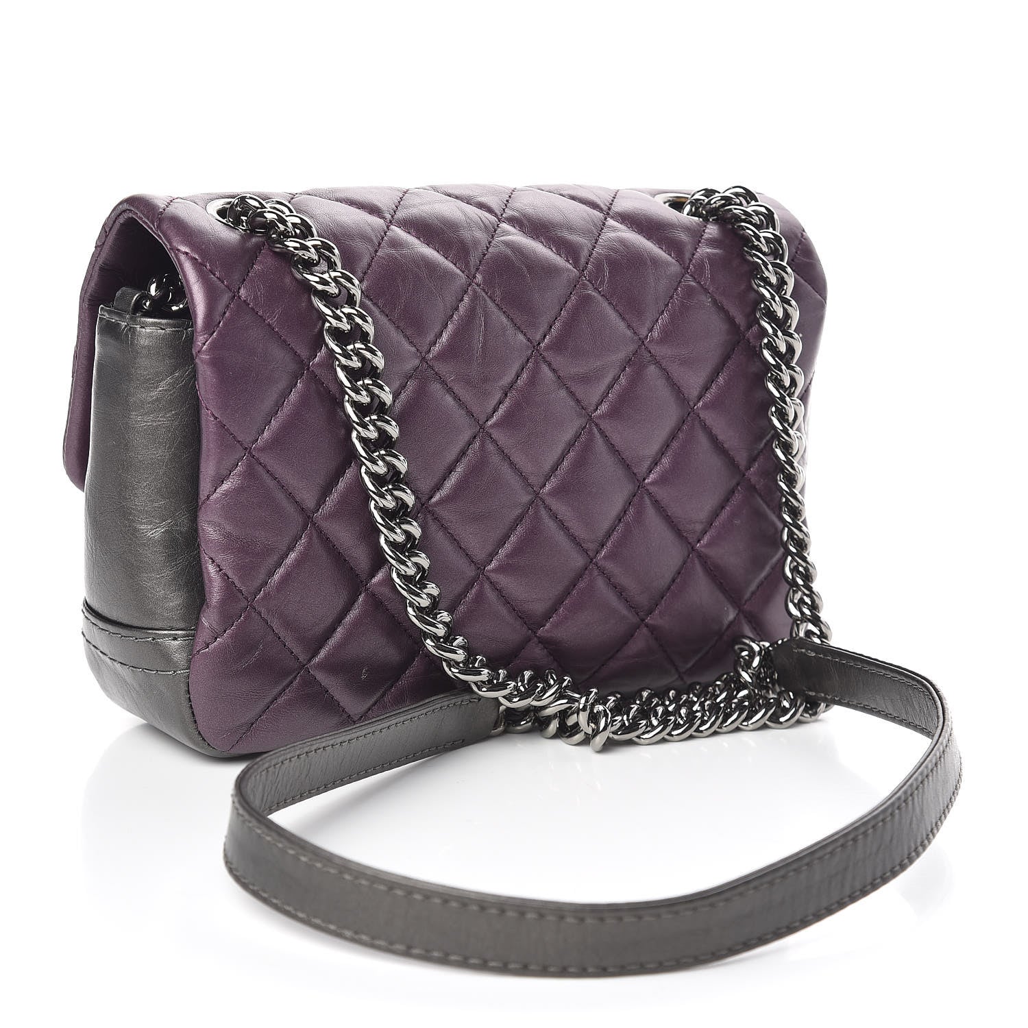 Chanel Calfskin Mineral Nights Mini Flap Dark Purple 3 of 10