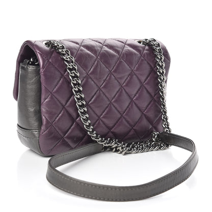 Chanel Calfskin Mineral Nights Mini Flap Dark Purple 3 of 10