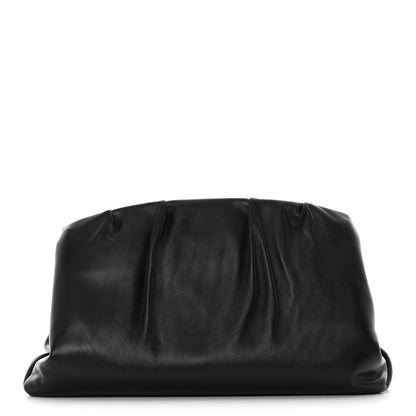 Celine Calfskin Pleated French Lock Clutch Black 1 of 7