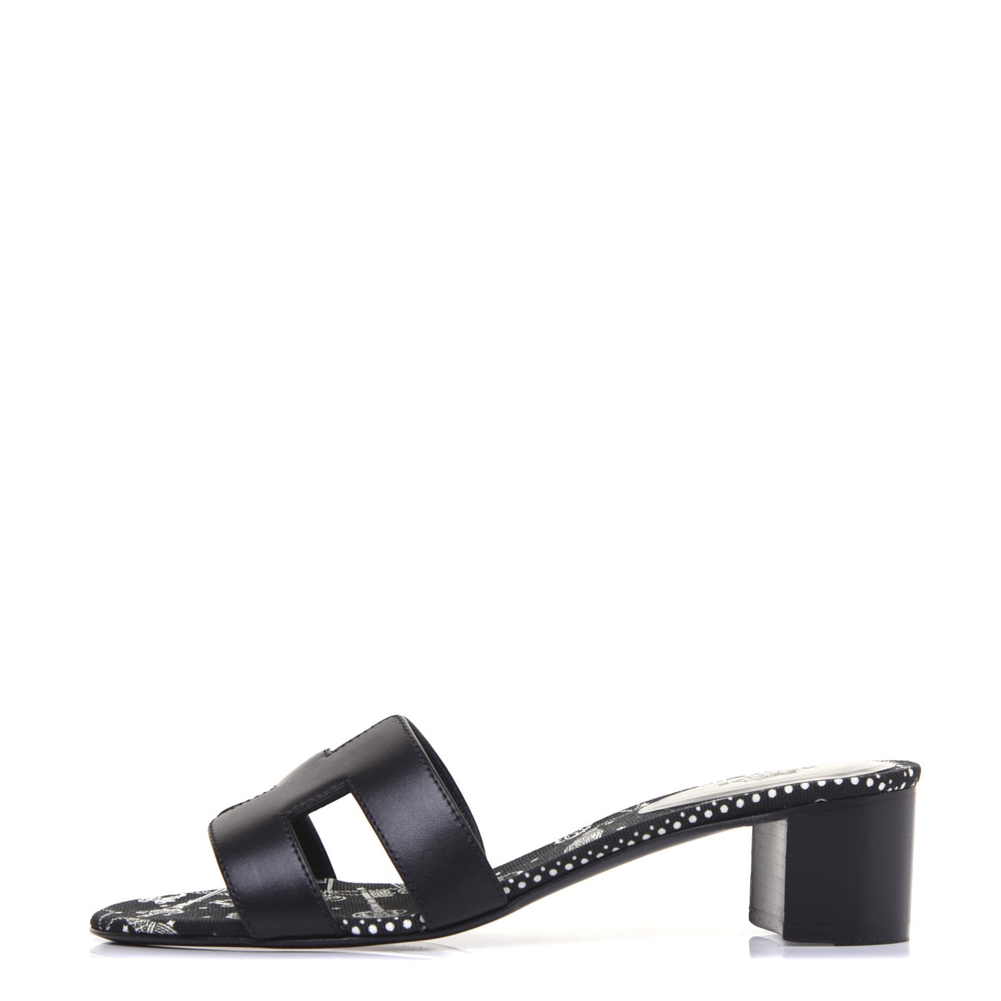 Calfskin Oasis Sandals 36.5 Black