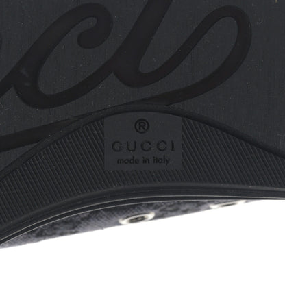 Gucci GG Monogram Calfskin Womens Low Top Sneakers 38 Piombo Black 6 of 9