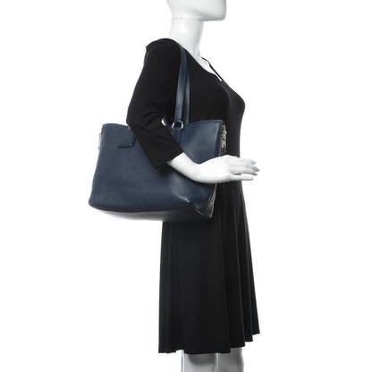 Prada Vitello Phenix Shopping Tote Baltico 2 of 8