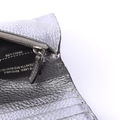 Fendi Cuoio Romano Lux Selleria Flat Clutch Argento 9 of 11