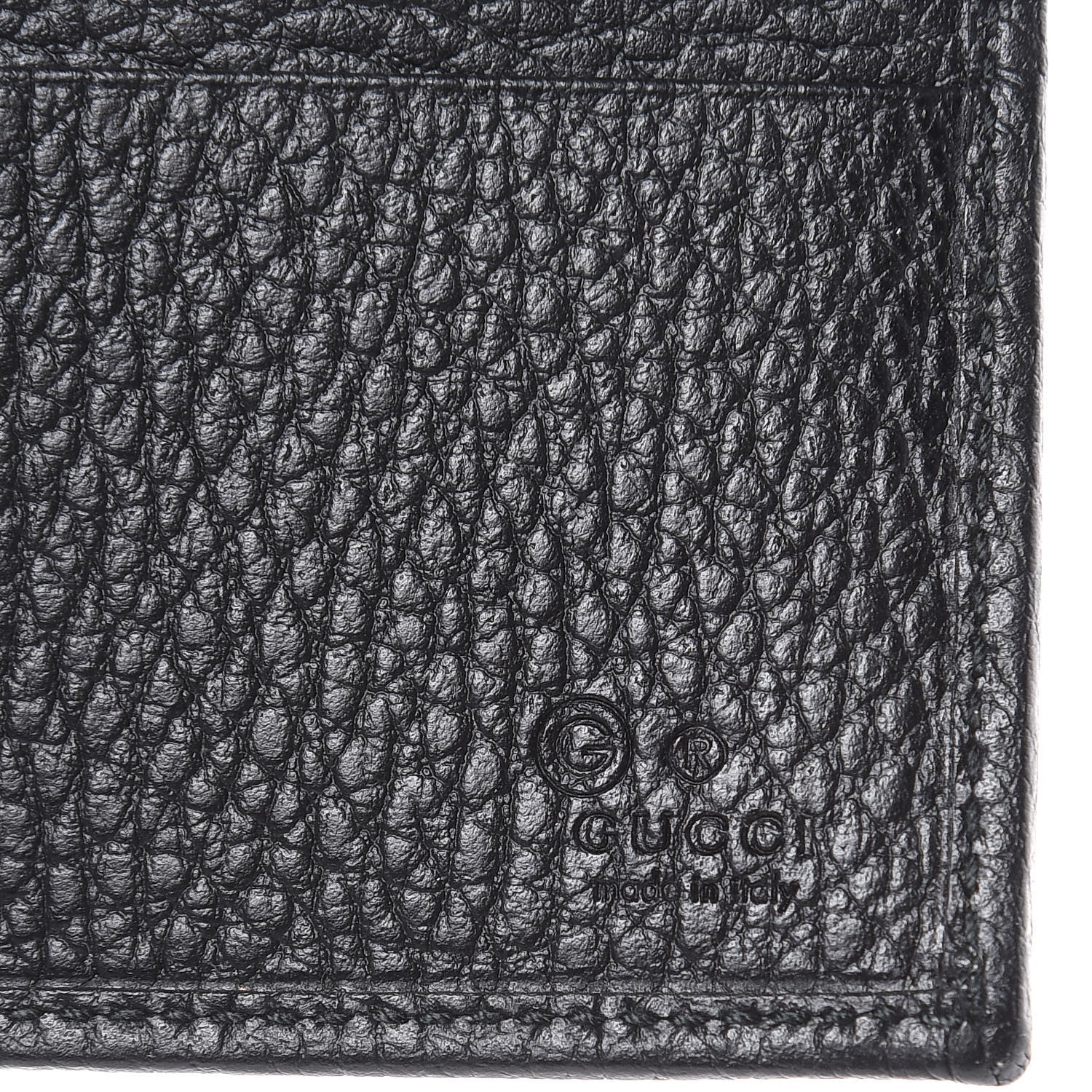 Gucci Nylon Monogram Bi-Fold Wallet Black 6 of 8
