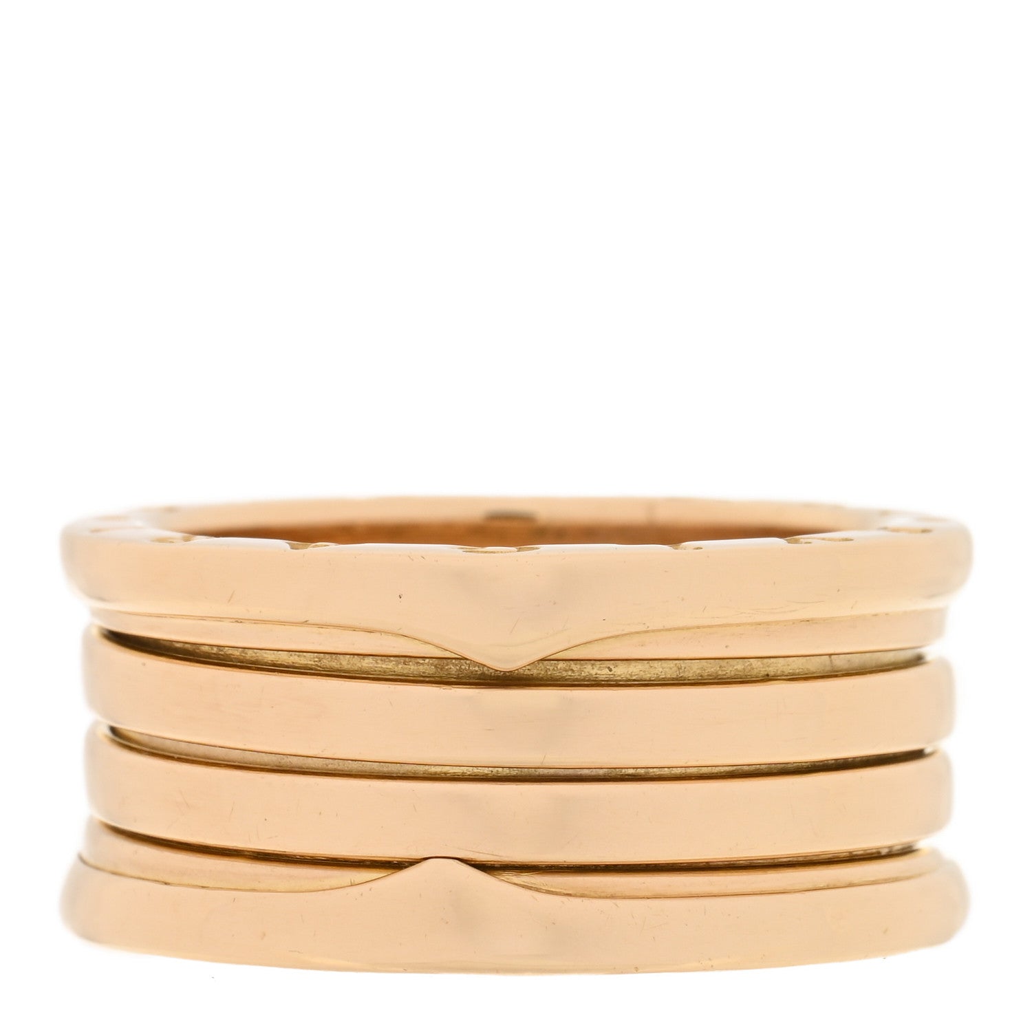 Bulgari 18K Yellow Gold B.Zero1 Four-Band Ring 56 7.5 3 of 5