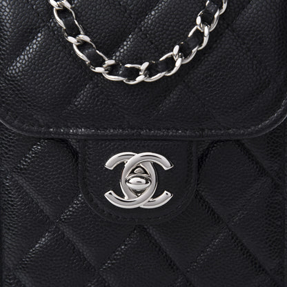 Chanel Caviar Quilted Classic Phone Holder Black 11 of 12