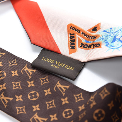 Louis Vuitton Silk Monogram World Tour Stickers BB Bandeau Nude 3 of 4