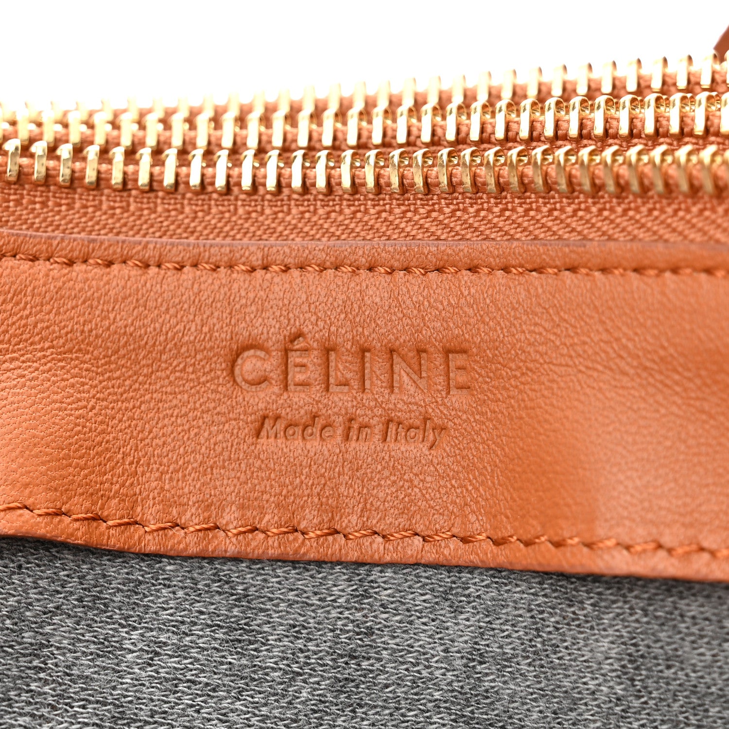 Celine Lambskin Large Trio Crossbody Bag Light Copper 6 of 10