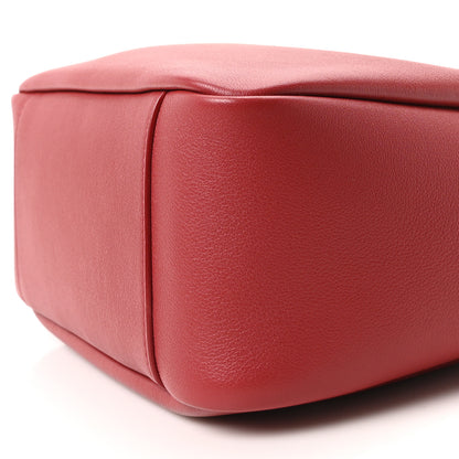 Saint Laurent Smooth Calfskin Small Le 5 A 7 Soft Hobo Red Danger 10 of 10