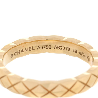 Chanel 18K Yellow Gold Mini Coco Crush Ring 49 4.75 4 of 5