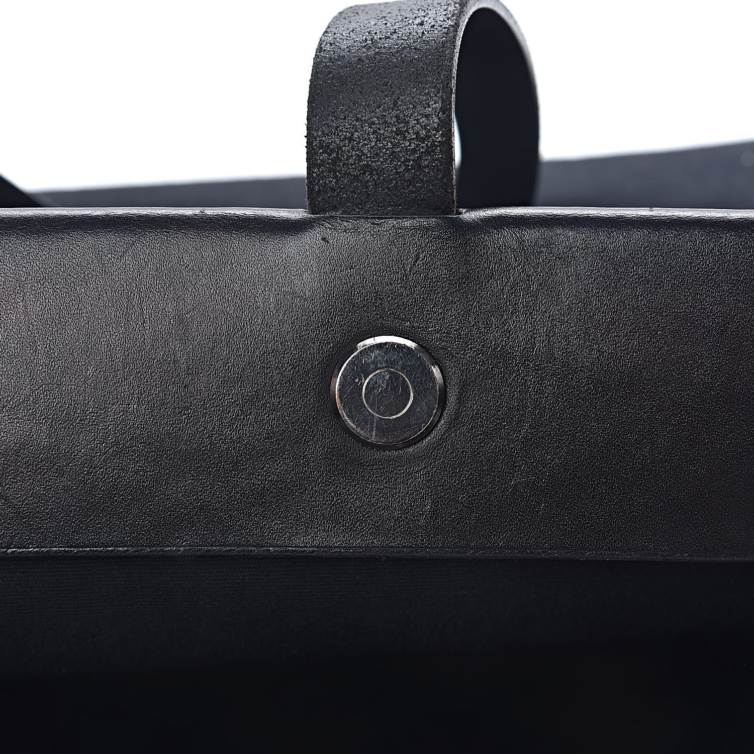 Hermes Toile Vache Hunter Herbag Cabas MM Black 14 of 20