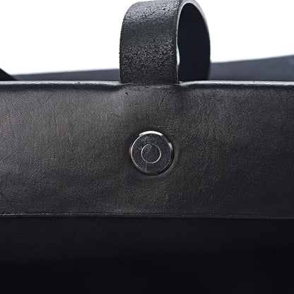 Hermes Toile Vache Hunter Herbag Cabas MM Black 14 of 20