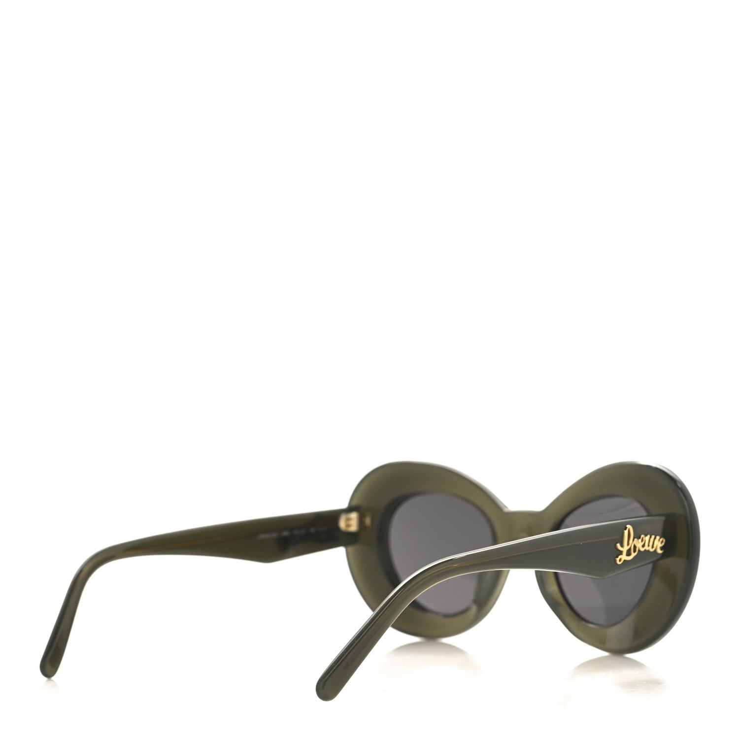 Loewe Acetate Curvy Round Sunglasses LW40112I Green 4 of 7