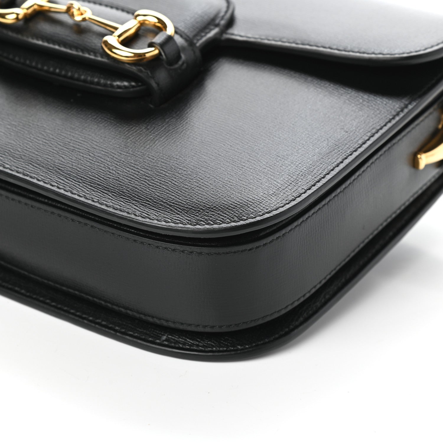 Gucci Azalea Calfskin Horsebit 1955 Shoulder Bag Black 9 of 9