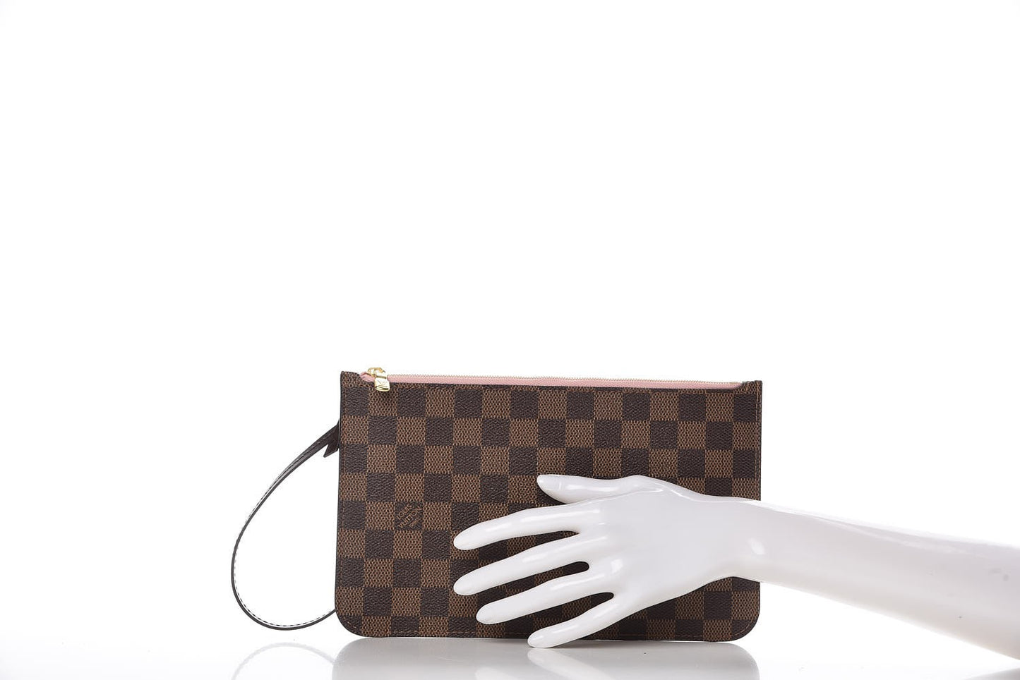 Damier Ebene Neverfull MM GM Pochette Rose Ballerine