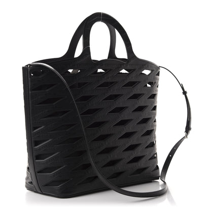 Balenciaga Faux Calfskin Neo Basket Tote Black 3 of 13