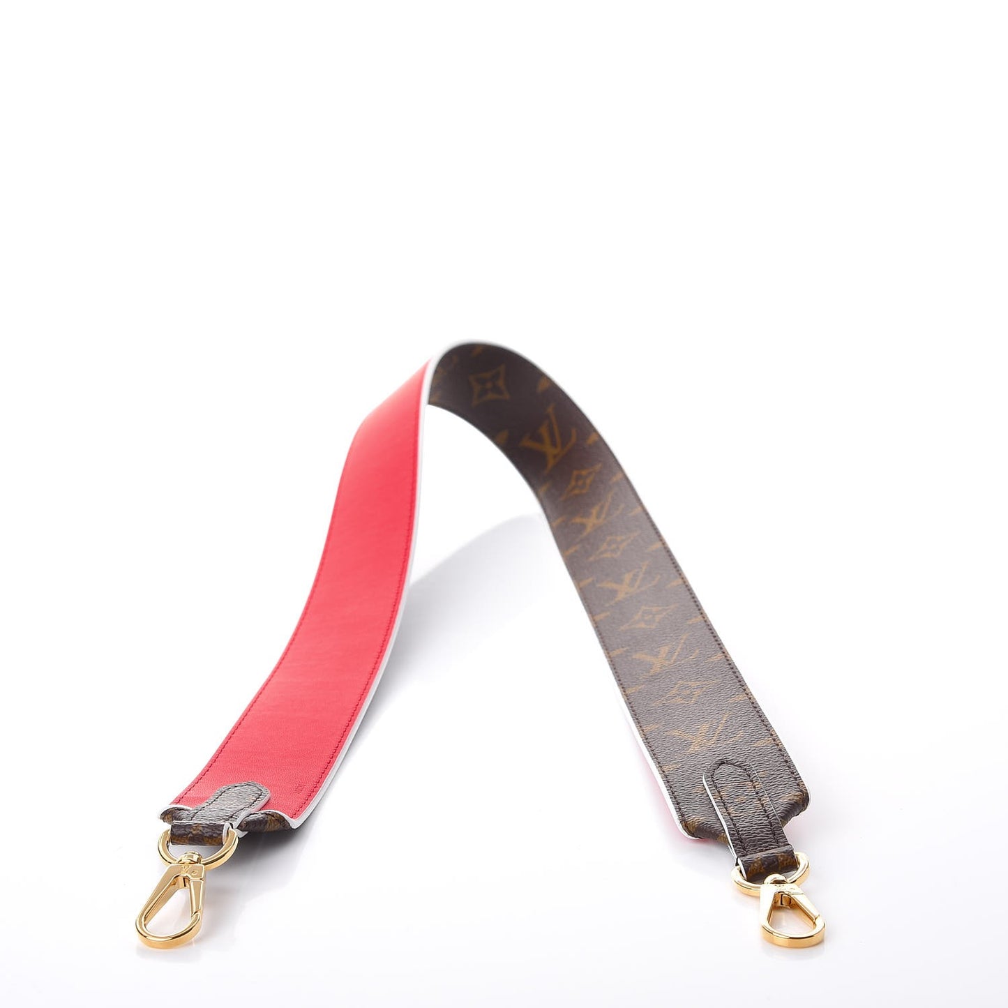 Monogram Bandouliere Shoulder Strap Red