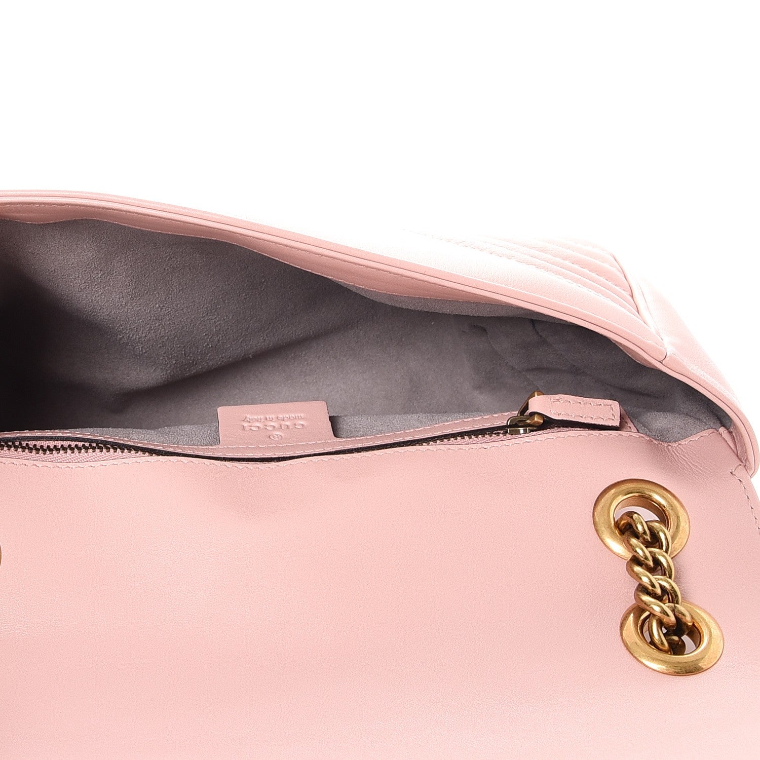 Gucci Calfskin Matelasse Small GG Marmont Shoulder Bag Perfect Pink 5 of 7