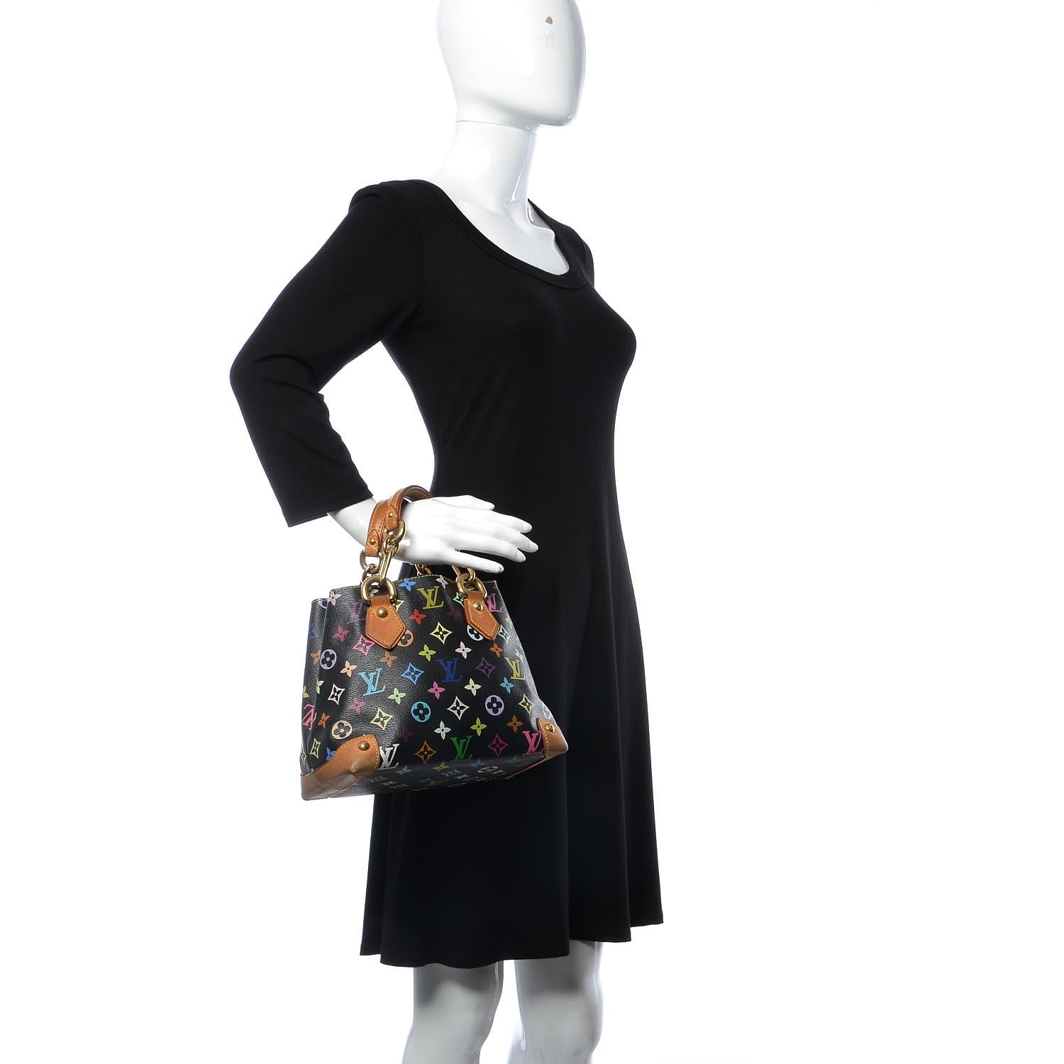 Louis Vuitton Monogram Multicolor Audra Black 2 of 20