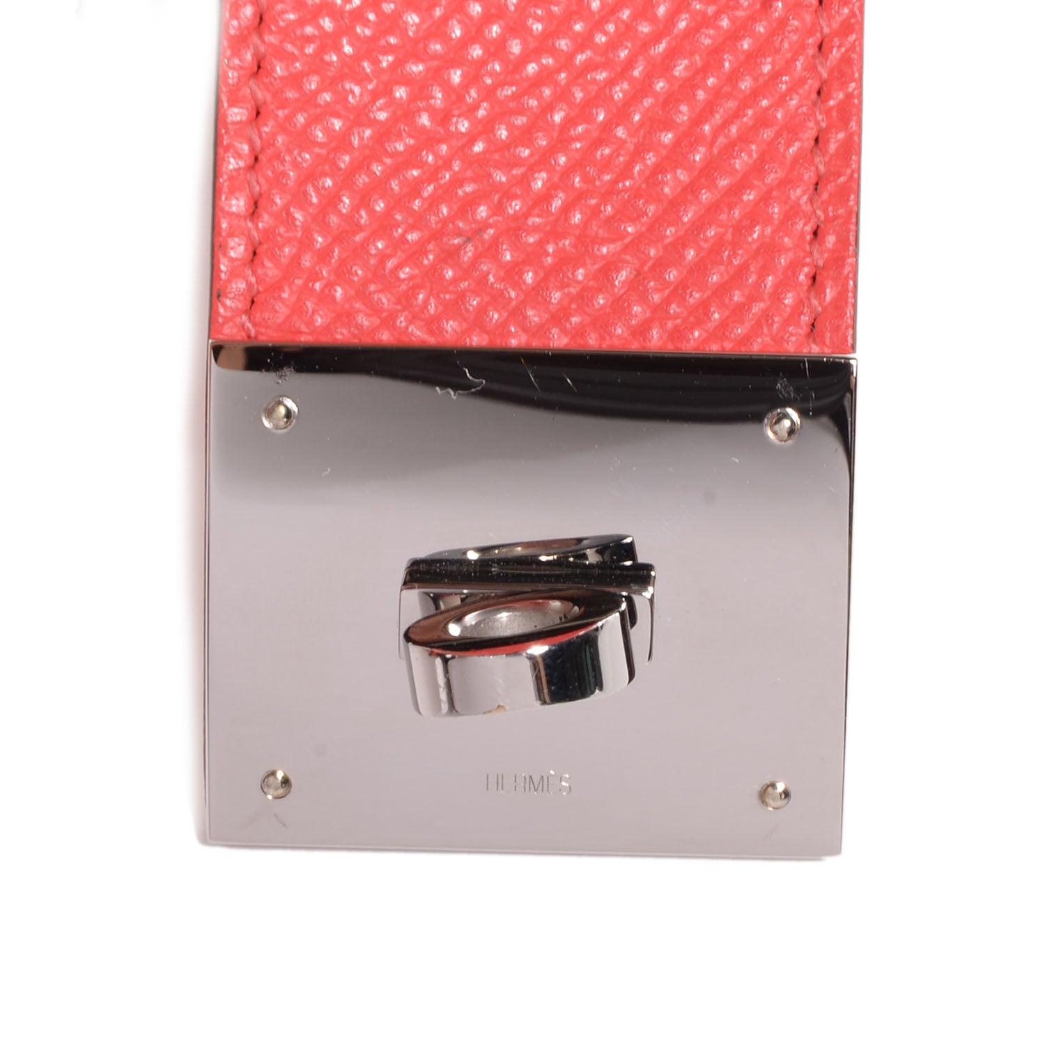 Hermes Epsom Kelly Dog Bracelet Rose Jaipur 3 of 7