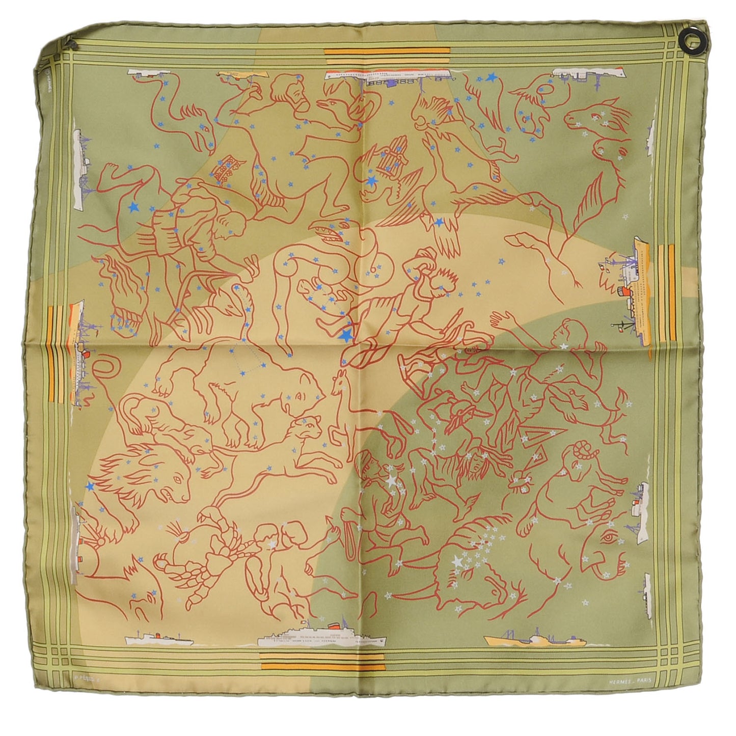 Silk Constellation Pocket Square Scarf