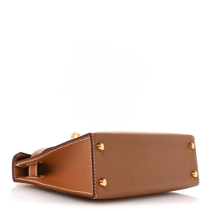 Hermes Epsom Mini Kelly Sellier 20 Gold 4 of 11