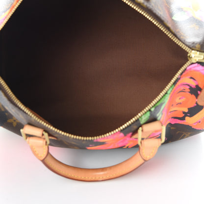 Louis Vuitton Monogram Roses Speedy 30 5 of 13